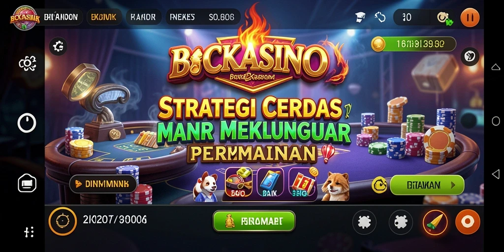 Tampilan gameplay menegangkan dalam BCKASINO yang penuh strategi.
