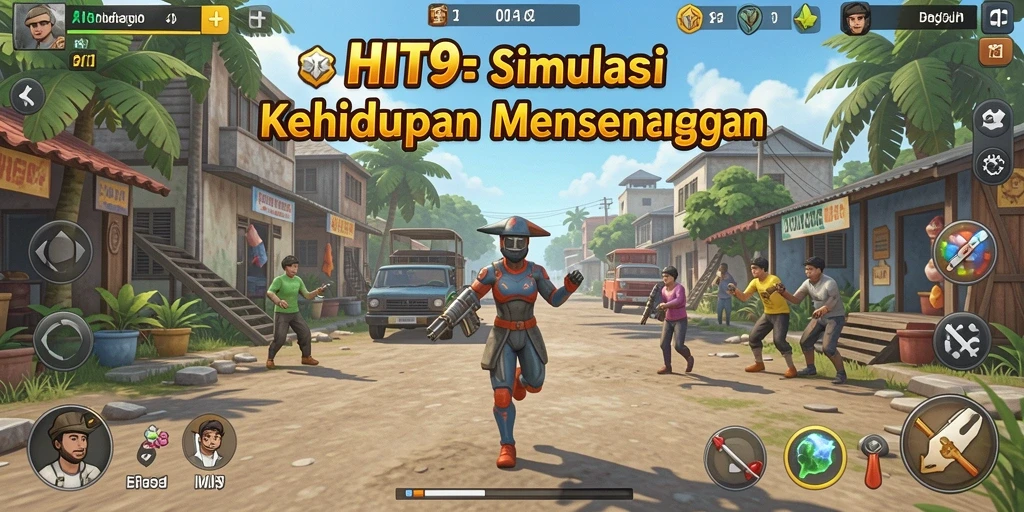 Tangkapan layar dari gameplay HIT9 yang menampilkan aktivitas simulasi yang menarik.
