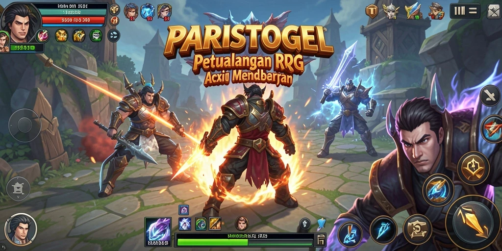 Tampilan gameplay menarik dan aksi mendebarkan di PARISTOGEL.