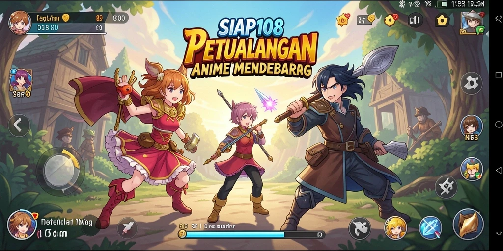 Screenshot mendebarkan dari gameplay Anime SIAP108 yang penuh aksi.
