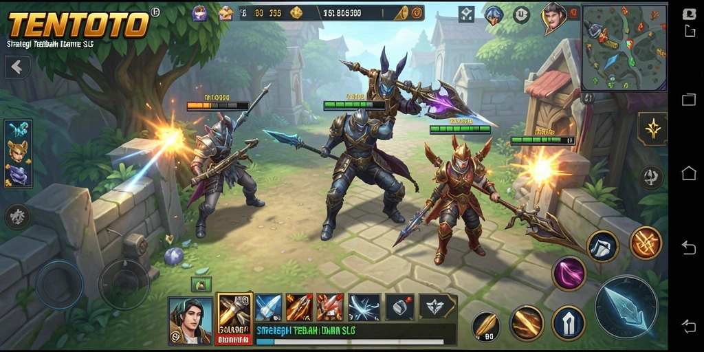 Tampilan menarik dari gameplay SLG TENTOTO yang seru.