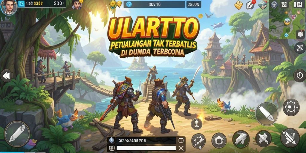 Screenshot gameplay ULARTOTO di dunia terbuka yang menakjubkan.
