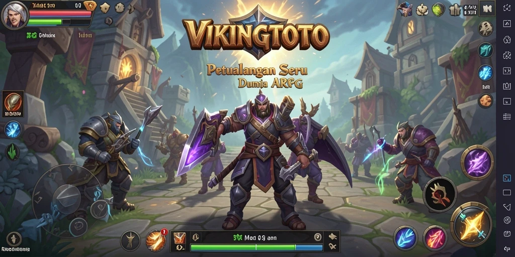 Screenshot VIKINGTOTO menampilkan pertempuran epik dalam dunia ARPG.