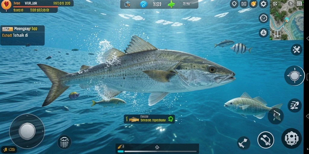 Gameplay memancing yang seru dan menantang di VV62.